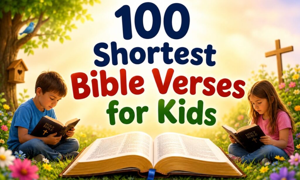 100 Shortest Bible Verses for Kids