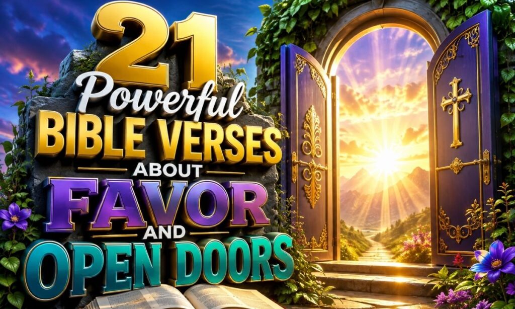 21 Powerful Bible Verses About Favor and Open Doors