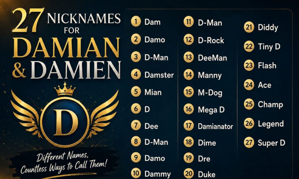 27 Nicknames for Damian and Damien
