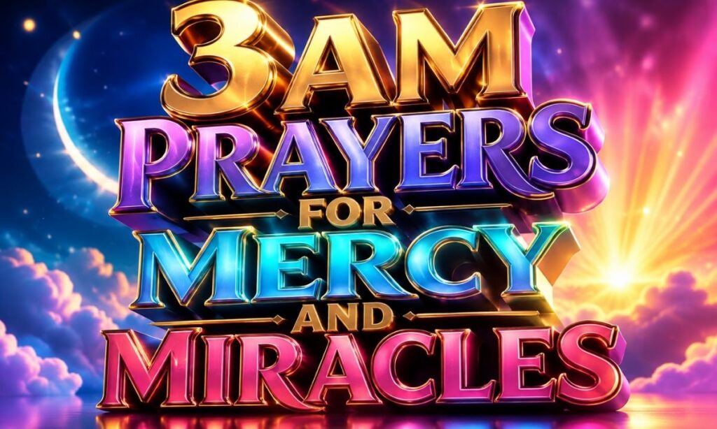 3AM Prayers for Mercy and Miracles