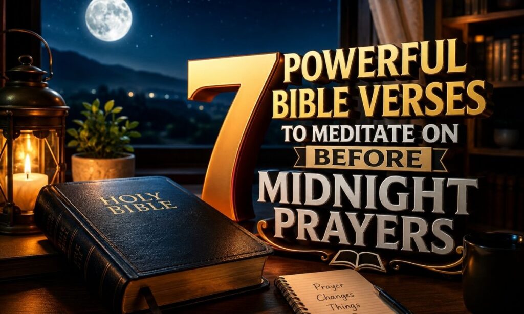 7 Powerful Bible Verses to Meditate on Before Midnight Prayers