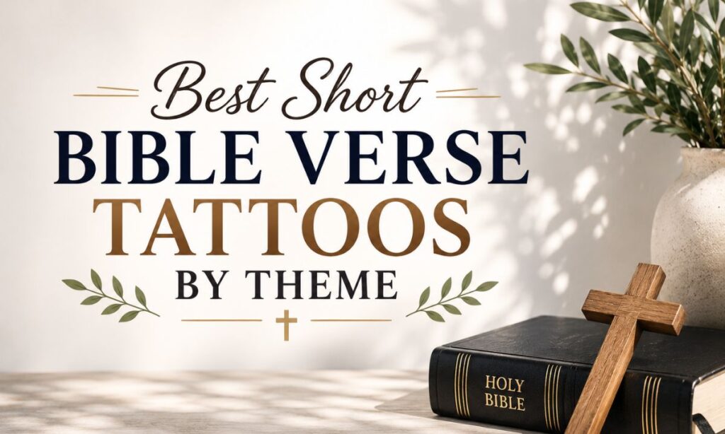 Best Short Bible Verse Tattoos by Theme