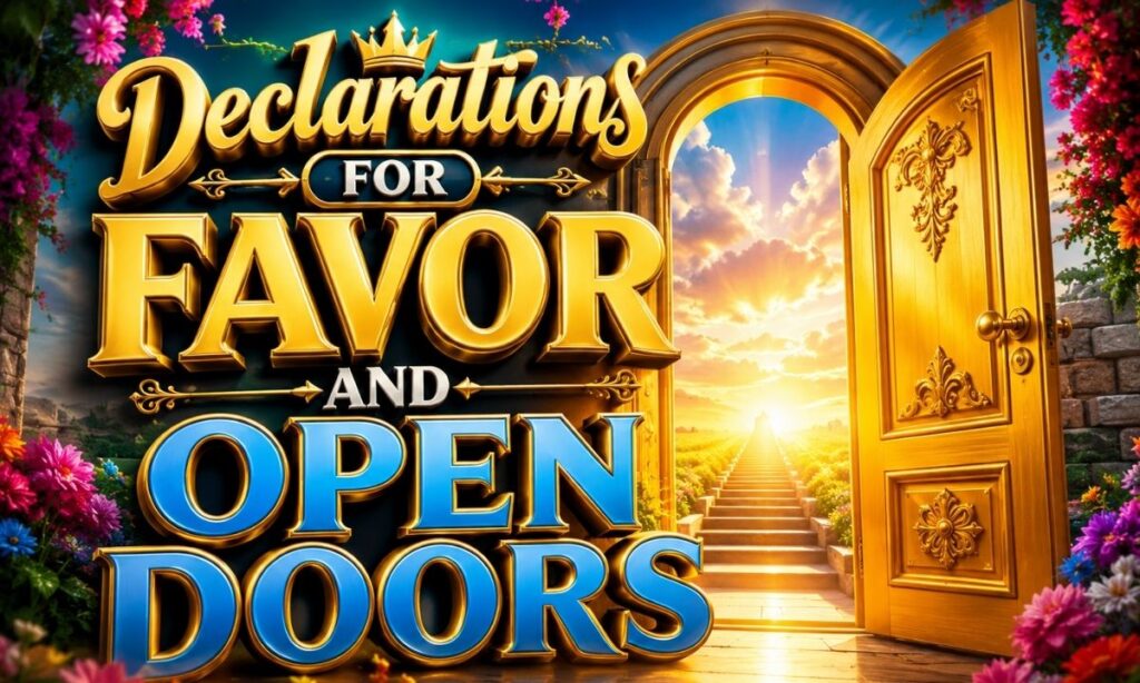 Declarations for Favor and Open Doors