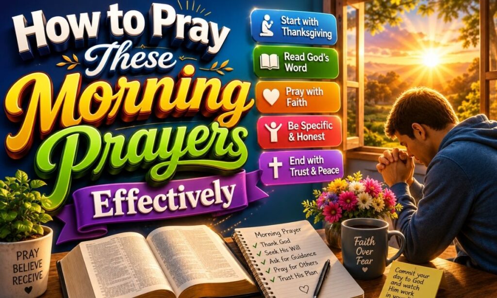 How to Pray These Morning Prayers Effectively