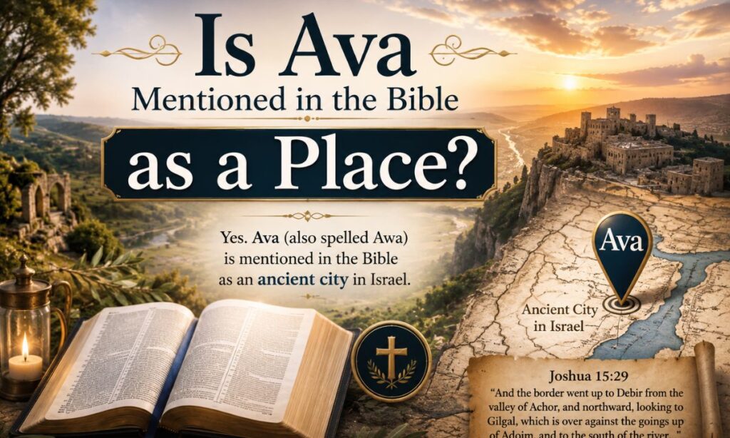Is Ava Mentioned in the Bible as a Place