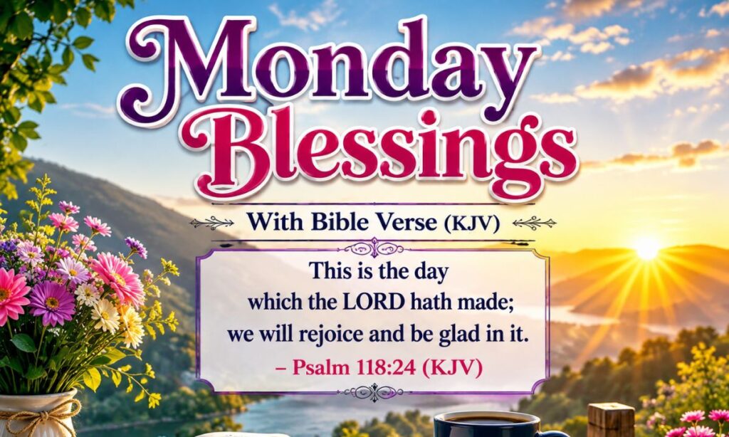 Monday Blessings With Bible Verse Images (KJV)