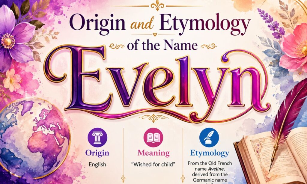 Origin and Etymology of the Name Evelyn