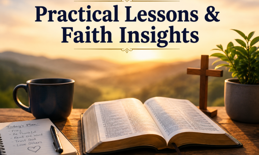 Practical Lessons & Faith Insight