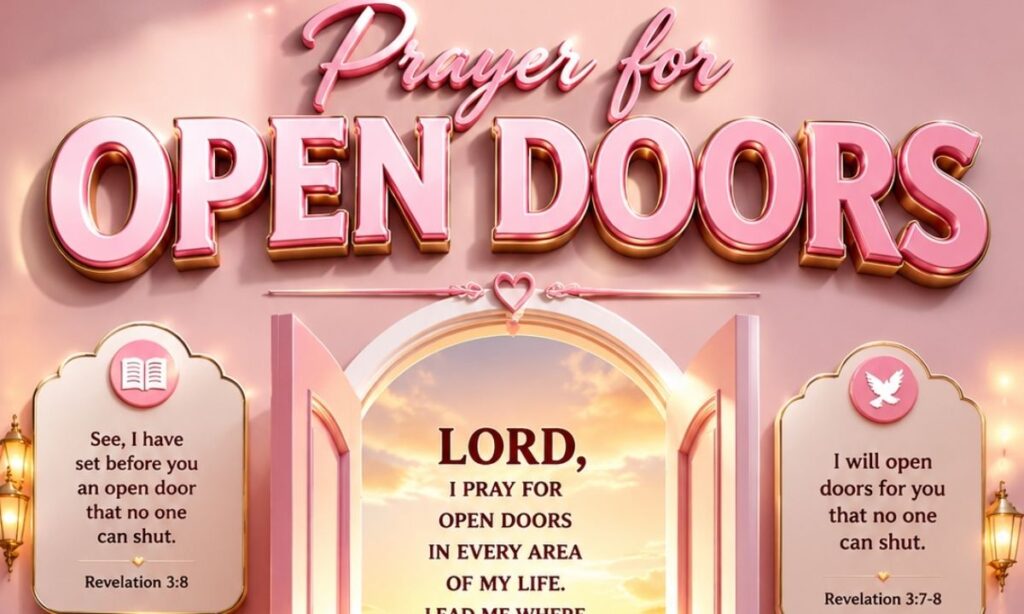 Prayer for Open Doors With Bible Verses