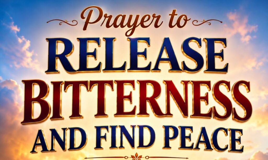 Prayer to Release Bitterness and Find Peace
