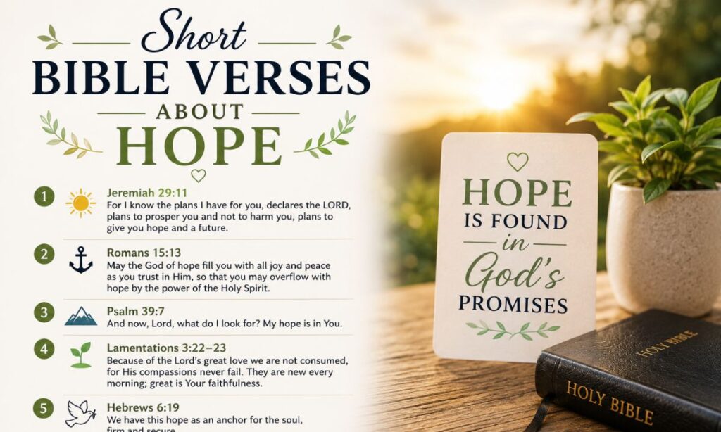 Short Bible Verses About Hope
