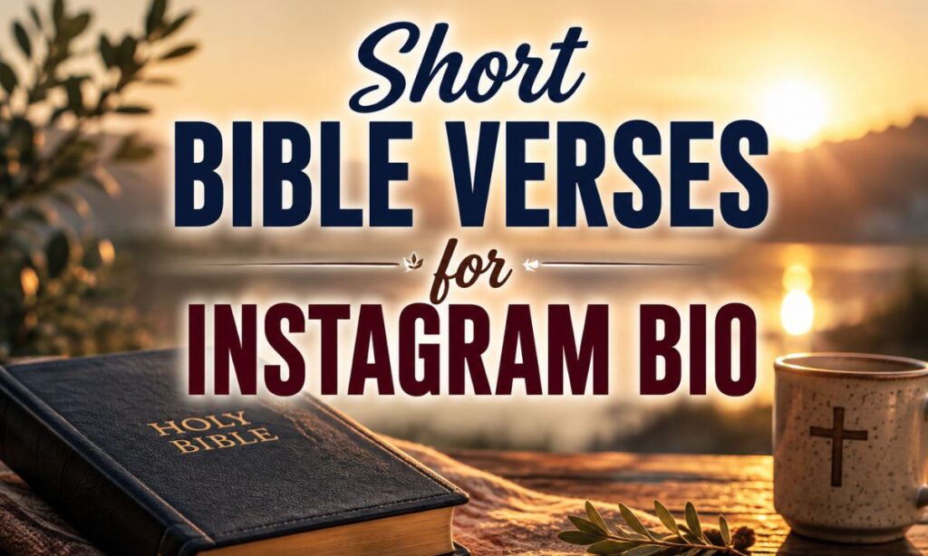 Short Bible Verses for Instagram Bio