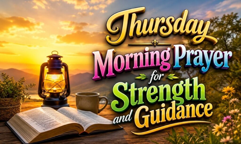 Thursday Morning Prayer for Strength and Guidance