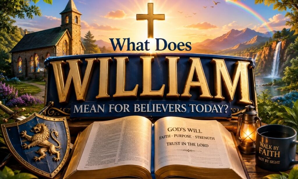 What Does William Mean for Believers Today