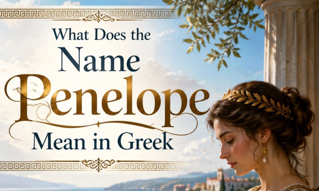 What Does the Name Penelope Mean in Greek