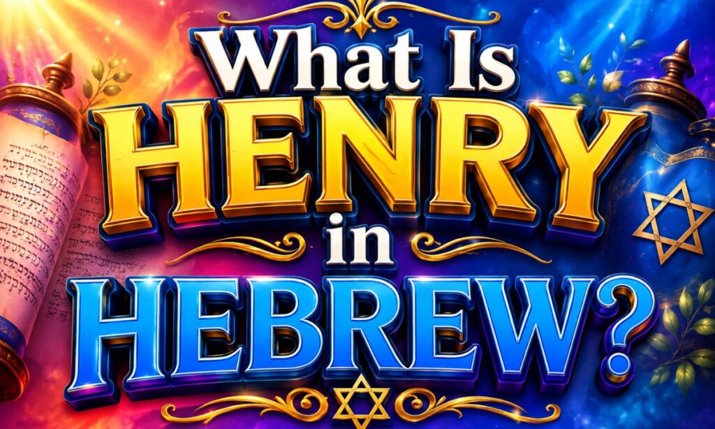 What Is Henry in Hebrew