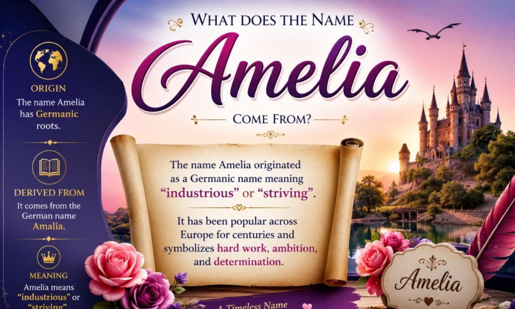 what does the name amelia come from