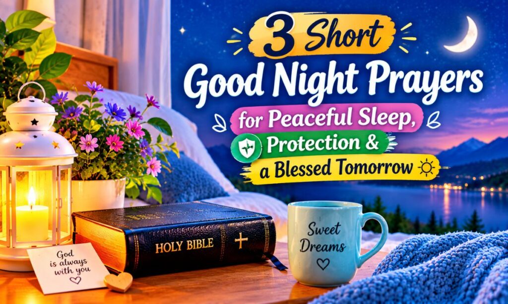 3 Short Good Night Prayers for Peaceful Sleep, Protection & a Blessed Tomorrow