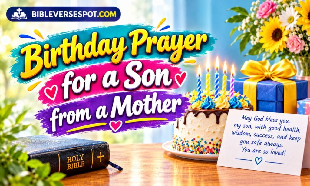 Birthday Prayer for a Son from a Mother