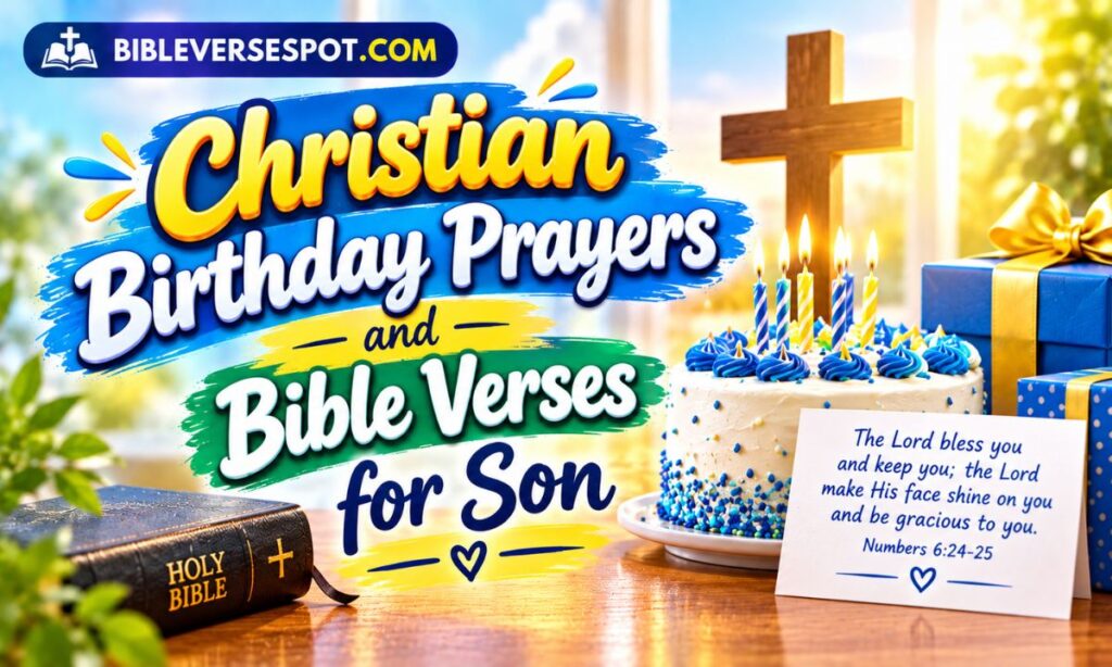 Christian Birthday Prayers and Bible Verses for Son