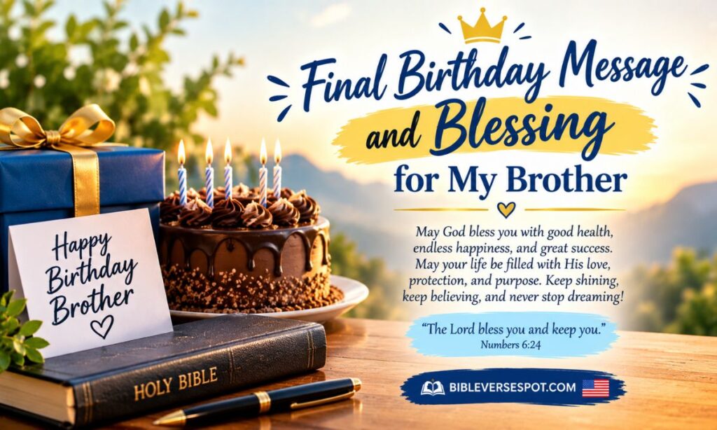 Final Birthday Message and Blessing for My Brother