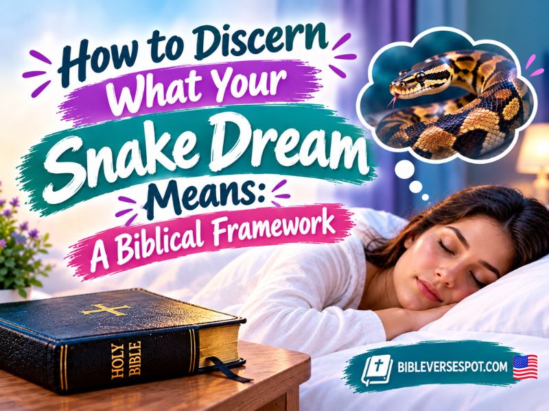 How to Discern What Your Snake Dream Means A Biblical Framework
