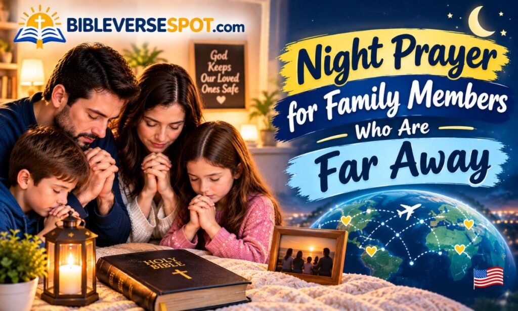 Night Prayer for Family Members Who Are Far Away