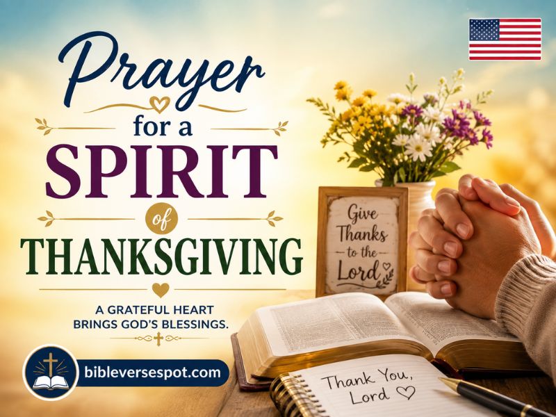 Prayer for a Spirit of Thanksgiving