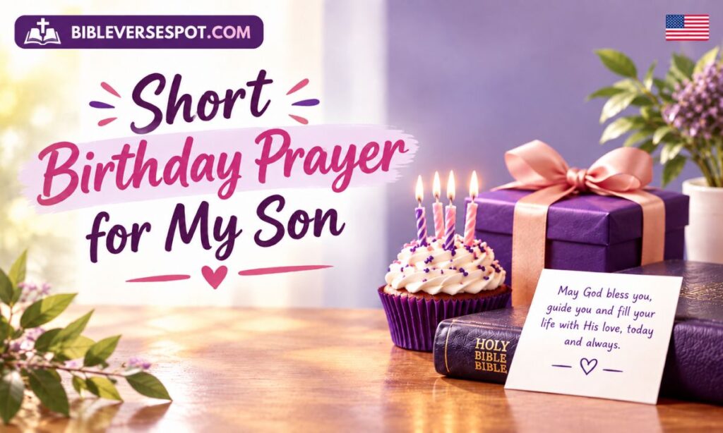 Short Birthday Prayer for My Son