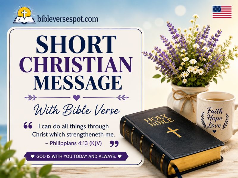 Short Christian Message With Bible Verse