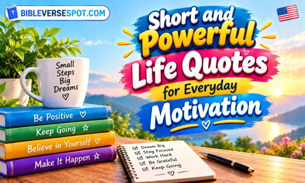 Short and Powerful Life Quotes for Everyday Motivation