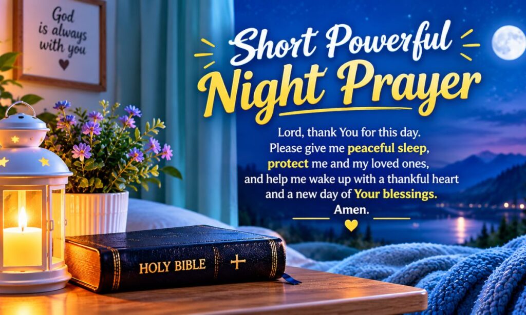 Short powerful night prayer