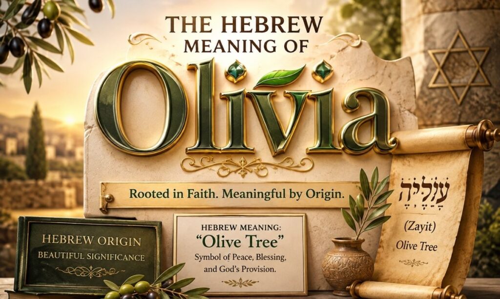 The Hebrew Meaning of Olivia