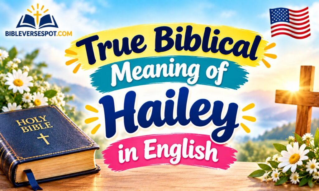 True biblical meaning of hailey in english