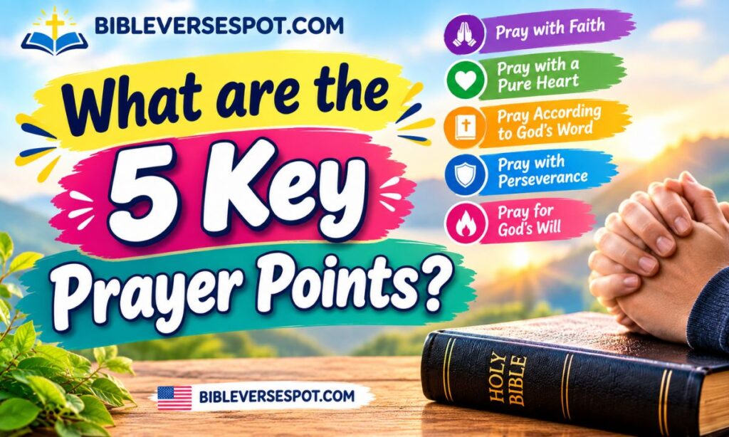 What are the 5 key prayer points