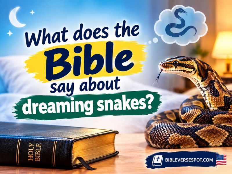What does the Bible say about dreaming snakes