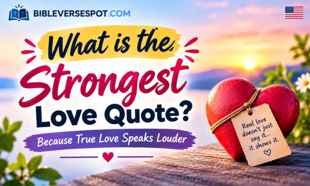 What is the strongest love quote