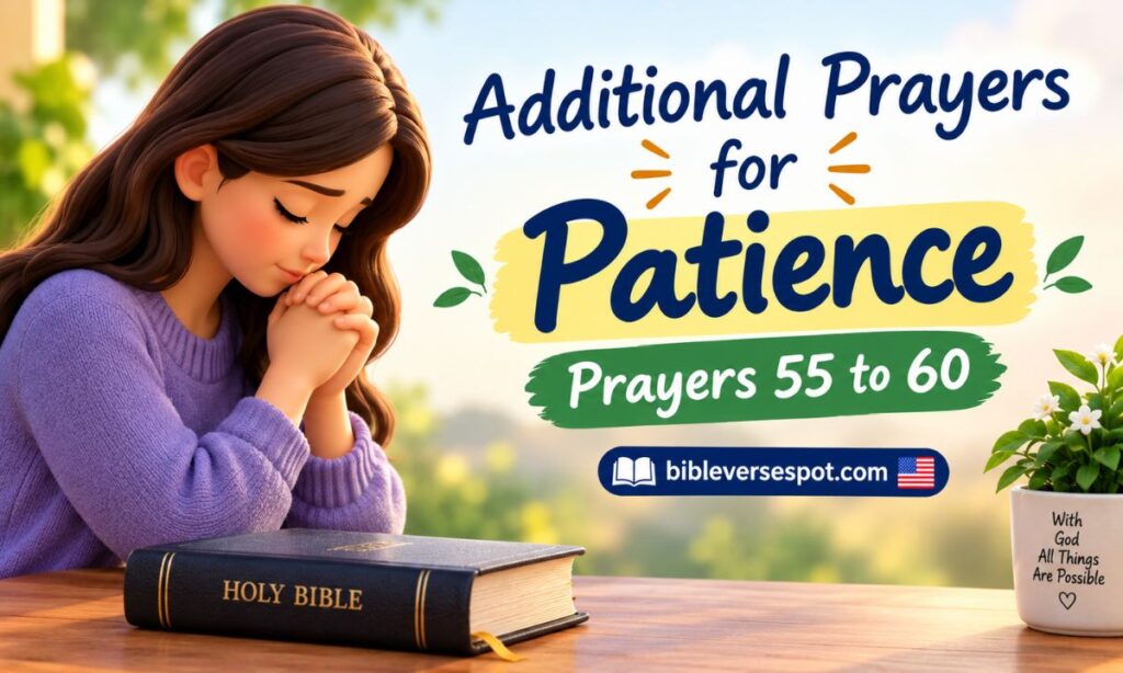 Additional Prayers for Patience — Prayers 55 to 60