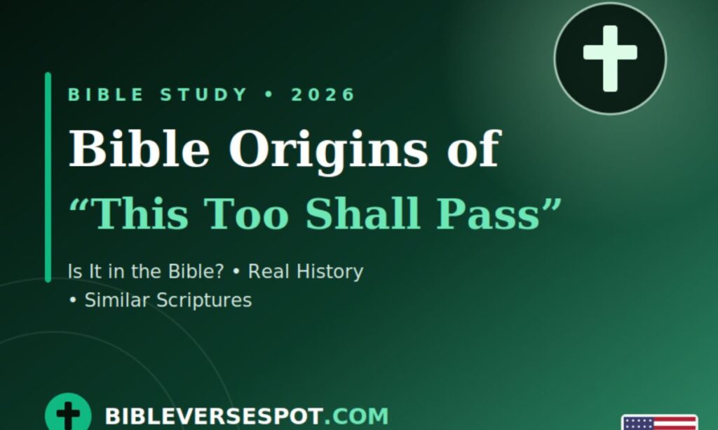 Bible Origins of This Too Shall Pass