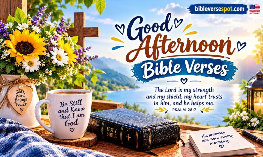 Good Afternoon Bible Verses Images