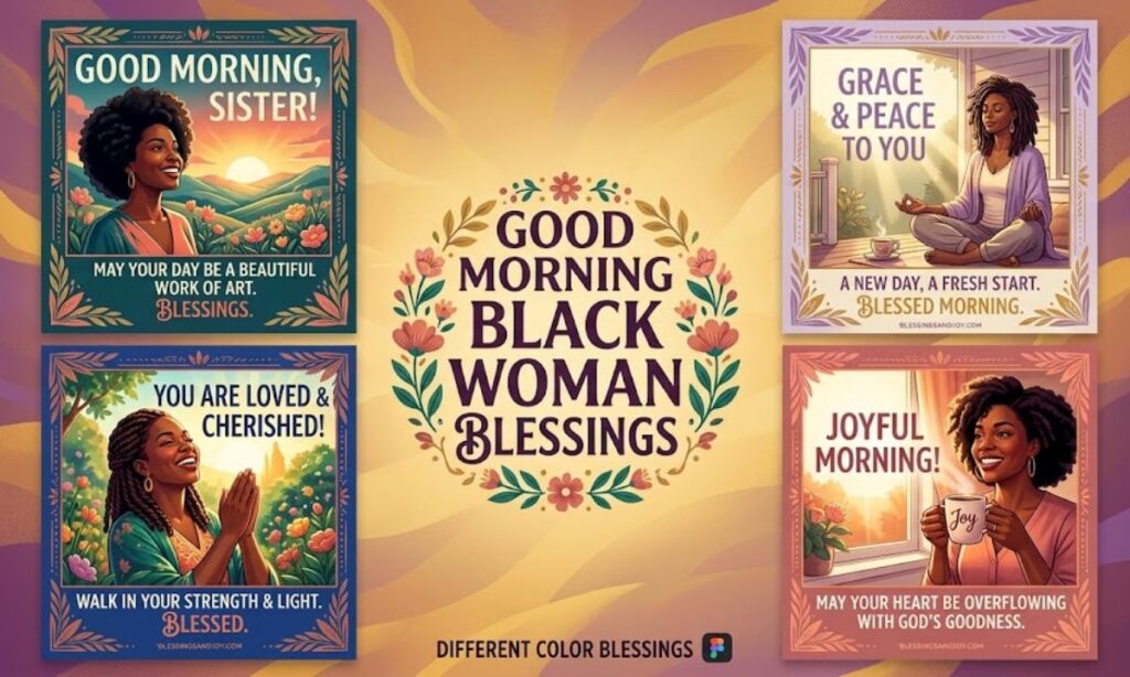 Good Morning Black Woman Blessings GIFs