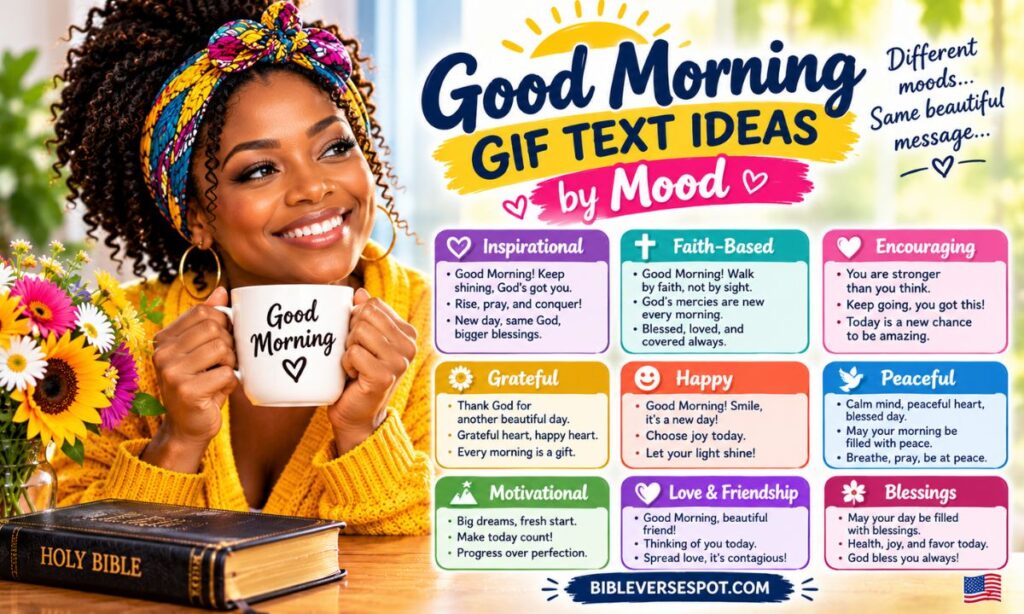Good Morning GIF Text Ideas by Mood