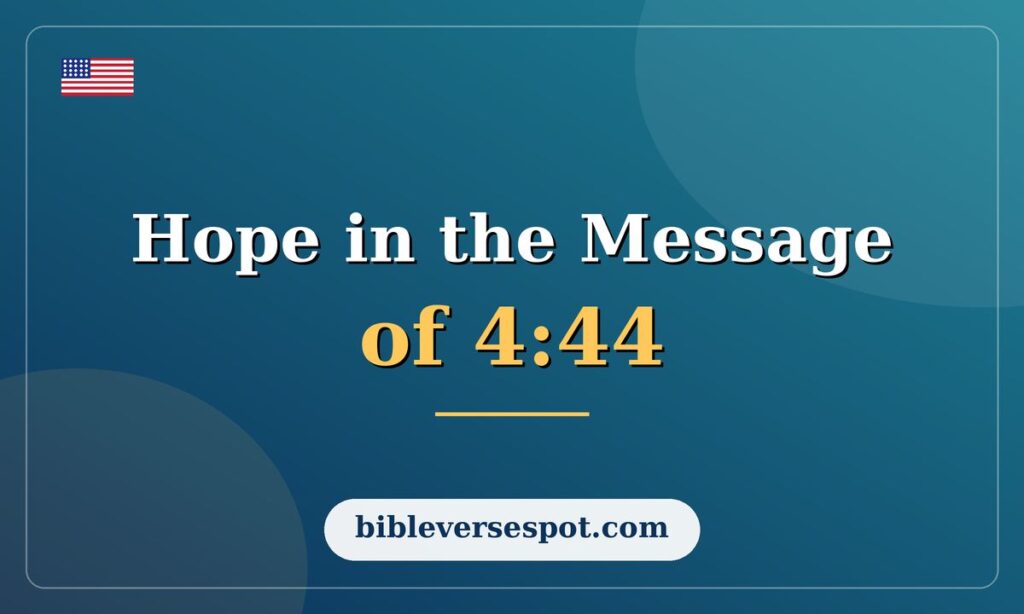 Hope in the Message of 444