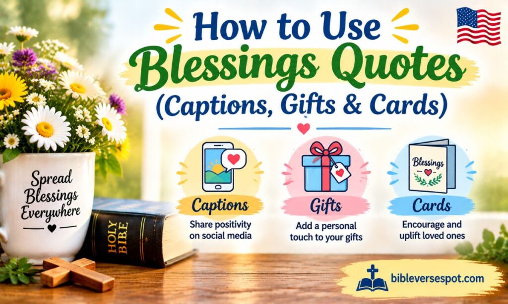 How to Use Blessings Quotes (Captions, Gifts & Cards)