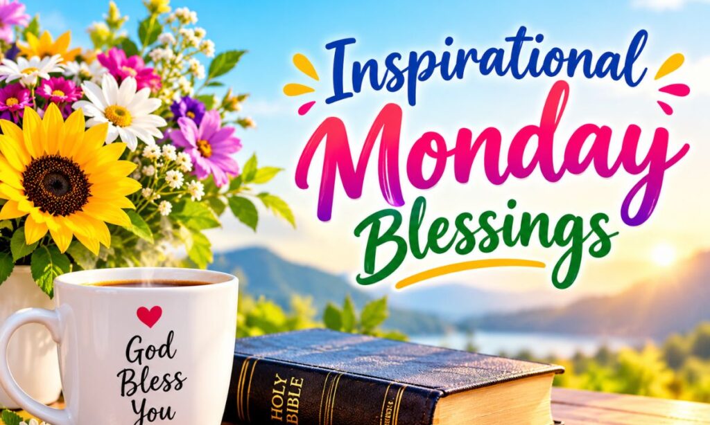 Inspirational Monday Blessings colorfull