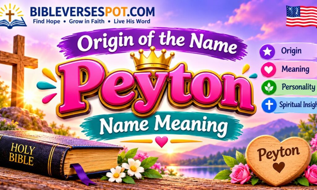 Origin of the Peyton Name