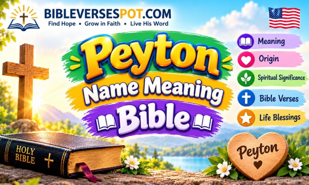 Peyton Name Meaning Bible