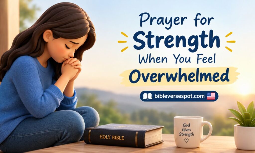 Prayer for Strength When You Feel Overwhelmed