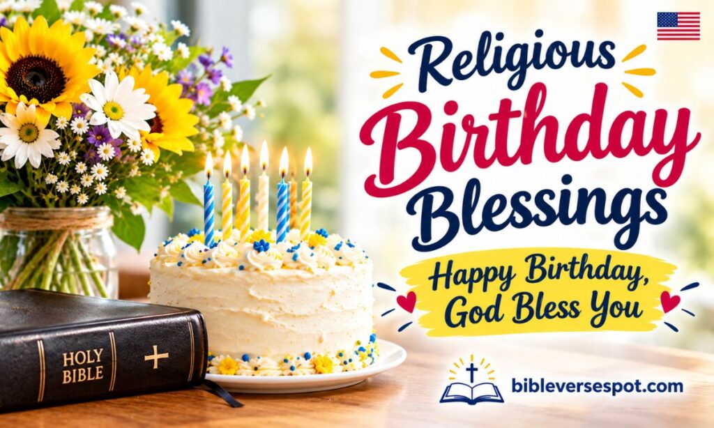 Religious Birthday Blessings (Happy Birthday, God Bless You)
