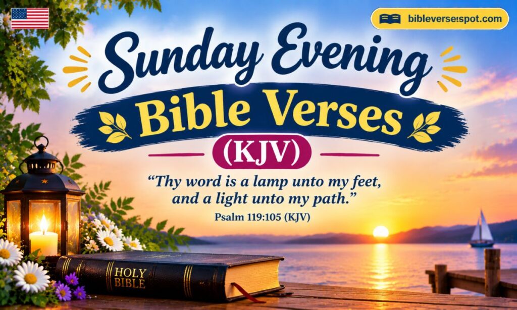 Sunday Evening Bible Verses (KJV)